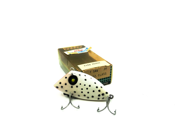Heddon, PICO Perch Series T, White/Black Dots Color with Box