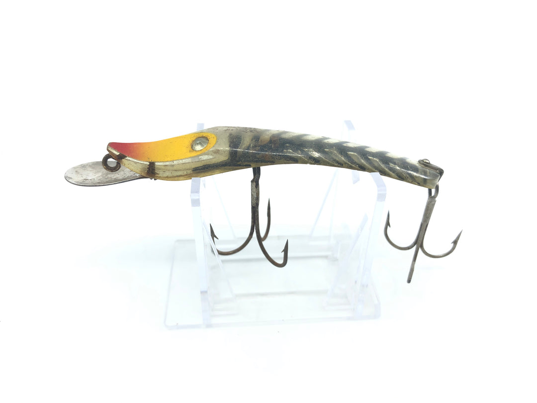Paul Bunyan Dodger Yellow Head Transparent Body with Black Ribs