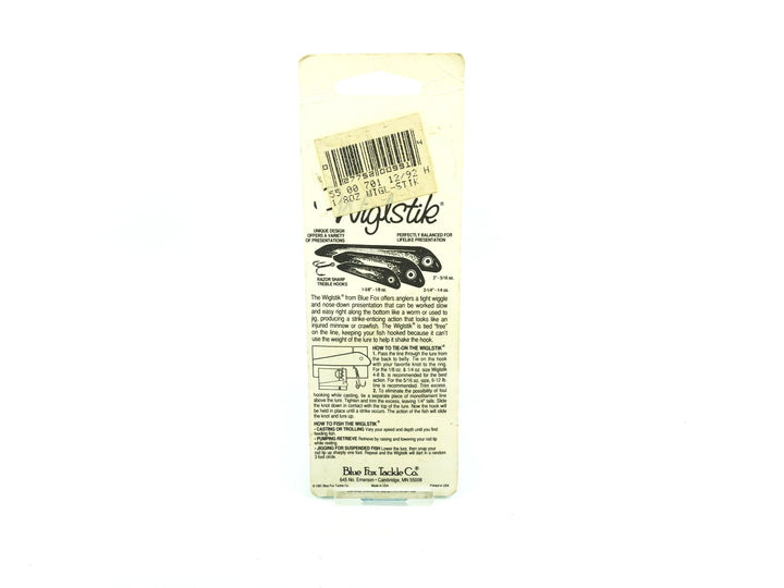 Blue Fox Wiglstik 1/8oz White/Black Back Color in Package