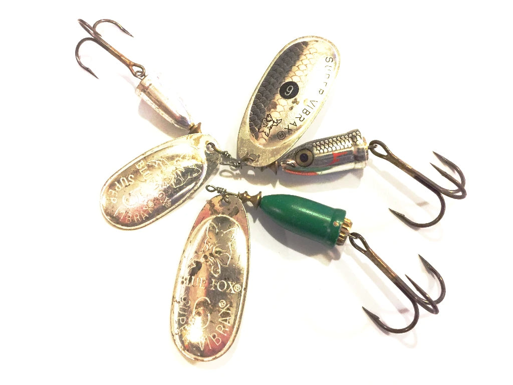 Blue Fox Super Vibrax Spinners Lot of 3 - Larger Size