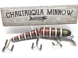 Jointed Chautauqua 8" Minnow Musky Lure Special Order Color "Red Cobra"