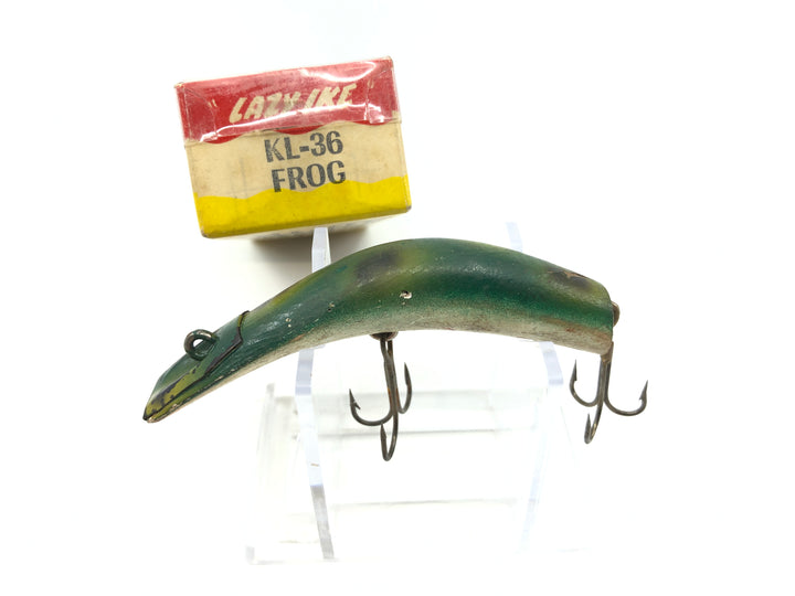 Kautzky Wooden Lazy Ike KL-36 Frog Color with Box