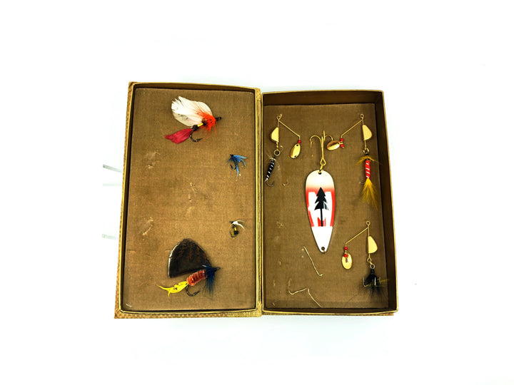 Vintage Marathon 1953 Display Book / Box with Lures