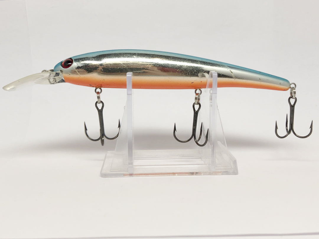 Two Large Unmarked Blue and Orange