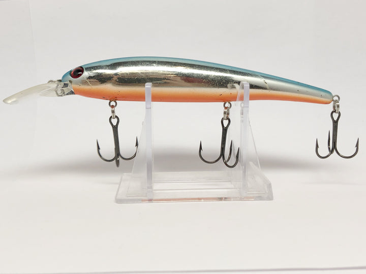 Two Large Unmarked Blue and Orange