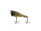 Creek Chub 3200 Plunker in Pikie Color Wooden Lure Glass Eyes