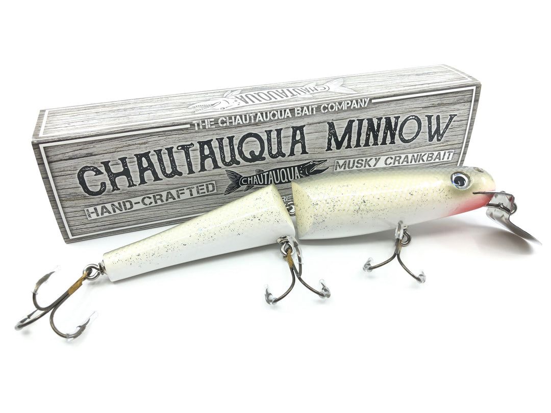 Jointed Chautauqua 8" Minnow Musky Lure Special Order Color "Silver Flash"
