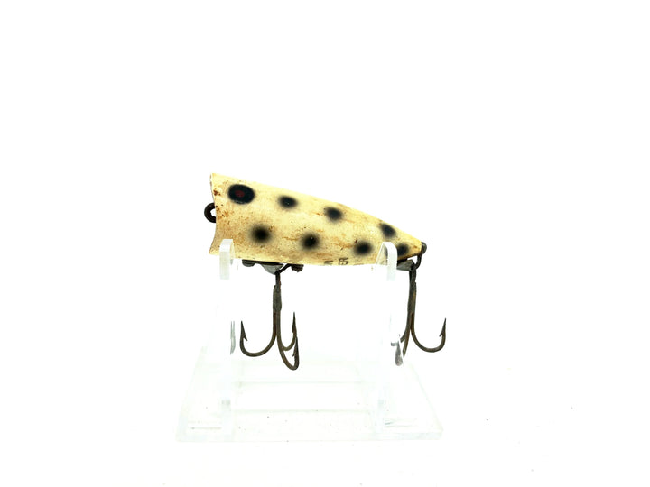 Heddon Chugger Spook Jr. 9520 WBS White/Black Spots Color