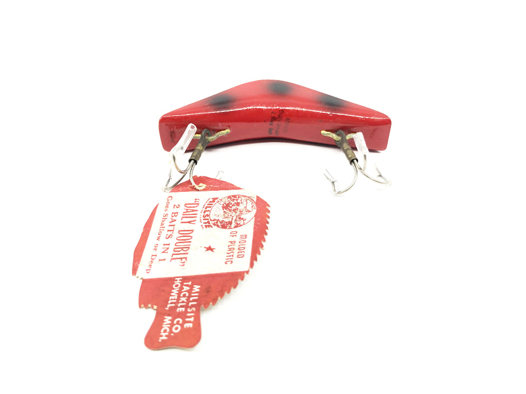 Millsite Daily Double Red Black Spots Color 833 with Box and Hang Tag