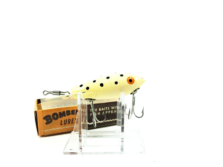 Bomber Wooden 400 Series Color #36 White/Black Dots Color with Box