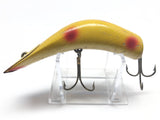 Vintage Kautzky Lazy Ike 4 Wooden Lure in Yellow with Red Spots Color
