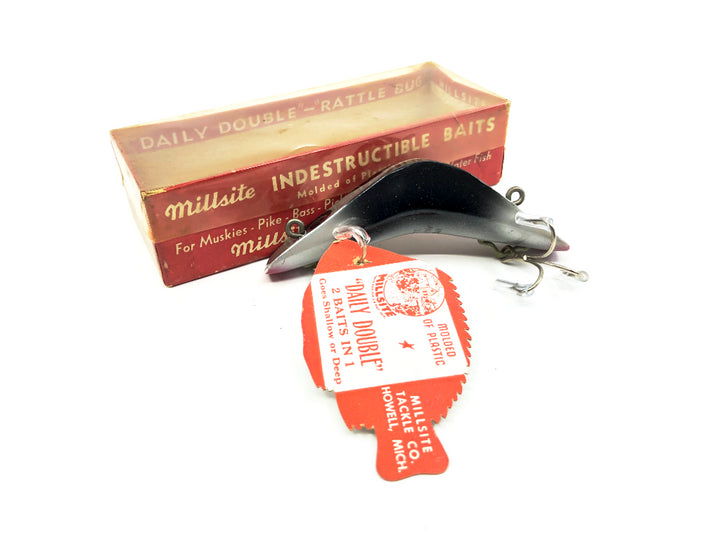 Millsite Daily Double White with Black Wings Color 809 with Box and Hang Tag