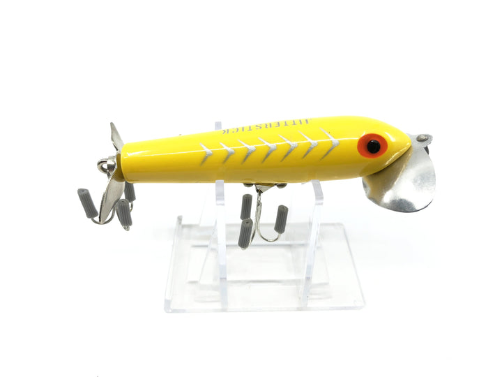 Arbogast Jittersitck Yellow with Gray Ribs Color
