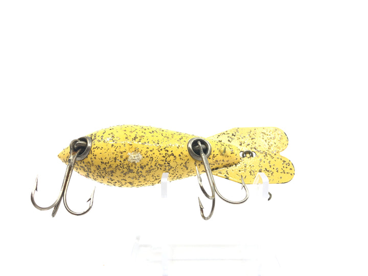 Vintage Wooden Bomber 519 Yellow Silver Flakes Color
