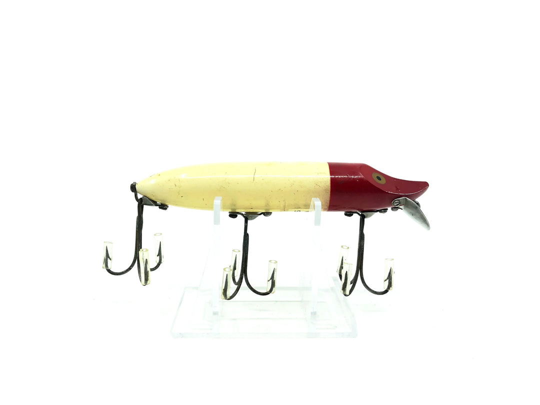 Heddon Vamp Spook, RH Red White Color