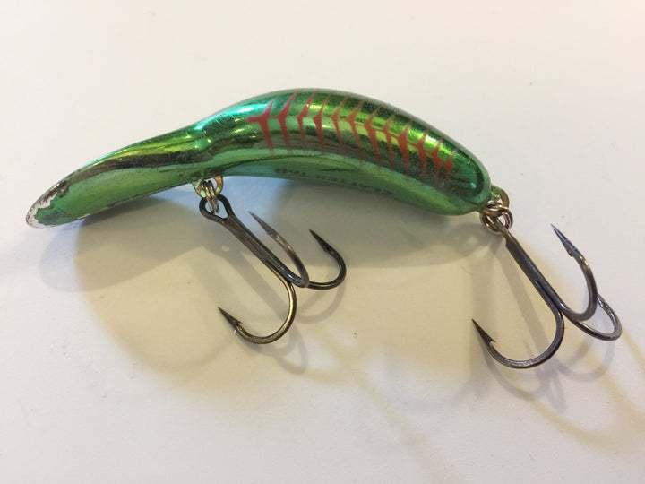 Heddon Tadpolly Clatter Tad Green Red Stripes Pattern
