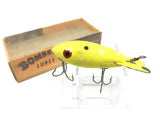 Vintage Wooden Bomber Fluorescent Yellow Color with Box