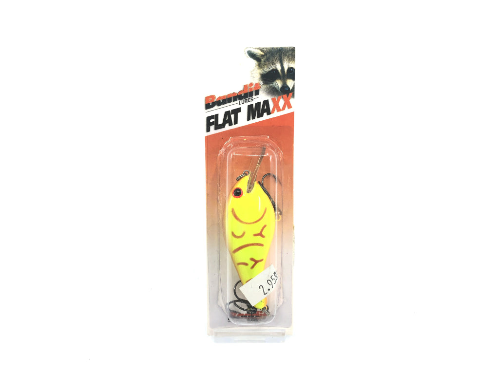 Bandit Flat Maxx Shallow Series Spring/Craw Chartreuse Color New on Card FMS125