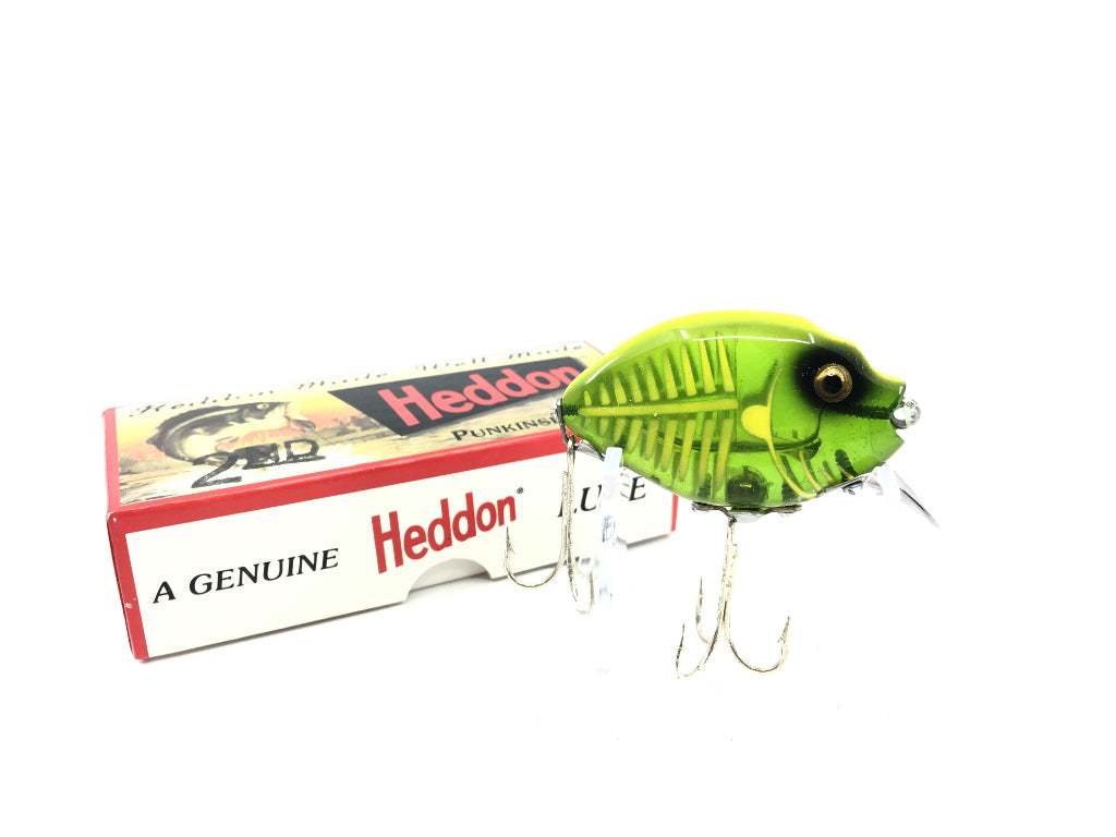 Heddon 9630 2nd Punkinseed X9630XGY Spook-Glow, Green Yellow Color New in Box
