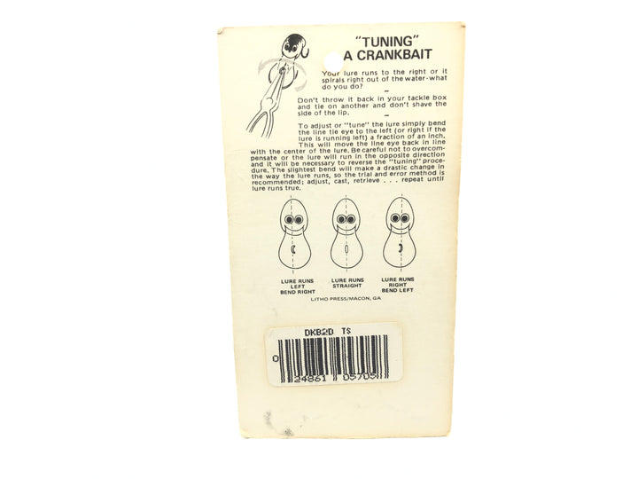Bagley DKB2 DREDGE DKB2D-TS  Tennessee Shad Color New on Card Old Stock Florida Bait