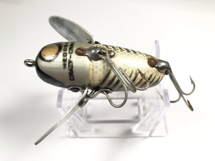 Heddon Crazy Crawler 2120 Wooden Lure in Silver Shore Minnow Color