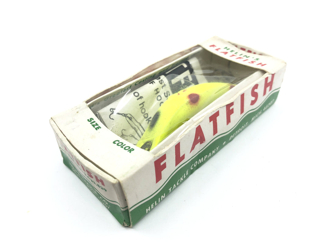 Helin Vintage Flatfish T4 CHT Chartreuse Color New in Box