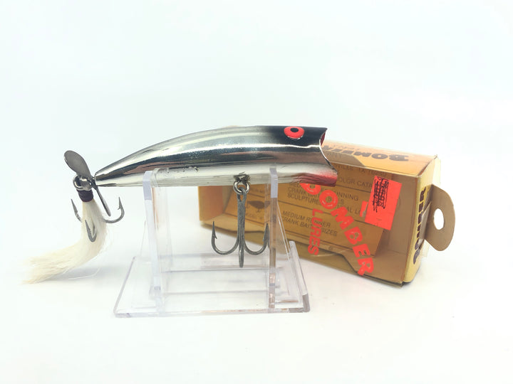 Bomber Popper Black Metachrome with Tail and Box