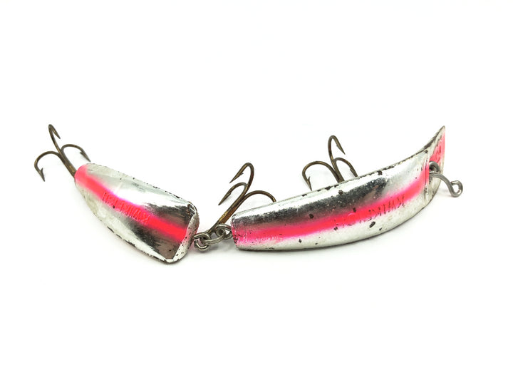 Pre Luhr-Jensen Kwikfish Jointed K12J SPR Sp Red Fluorescent Stripes Color New in Box Old Stock