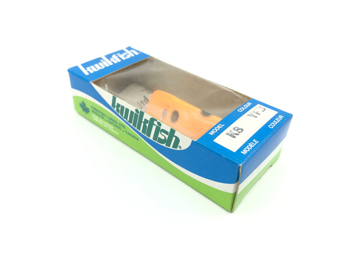 Kwikfish K8 YFB Yellow Fluorescent Black Spots Color New in Box Old Stock