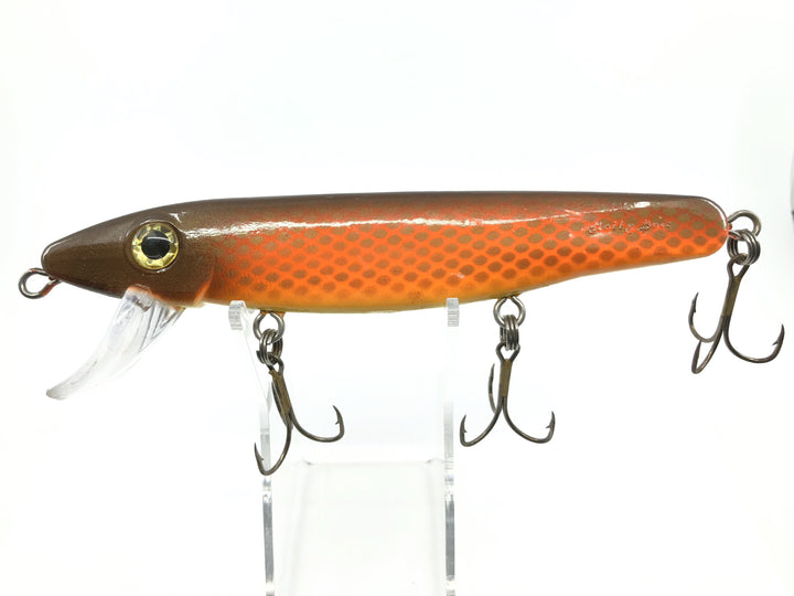 Bradrock Molly Bait Musky Lure 7 1/4"  Great Orange Scale Color