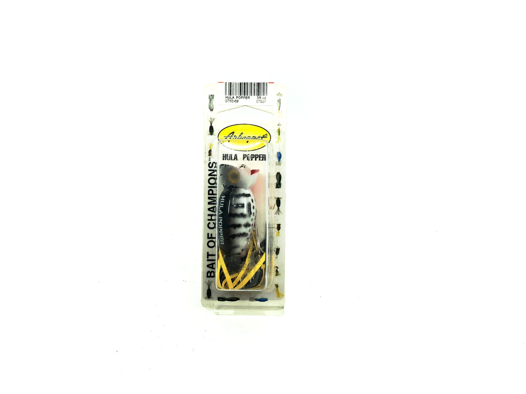 Arbogast Hula Popper G760-09 Coach Dog on Card Old Stock