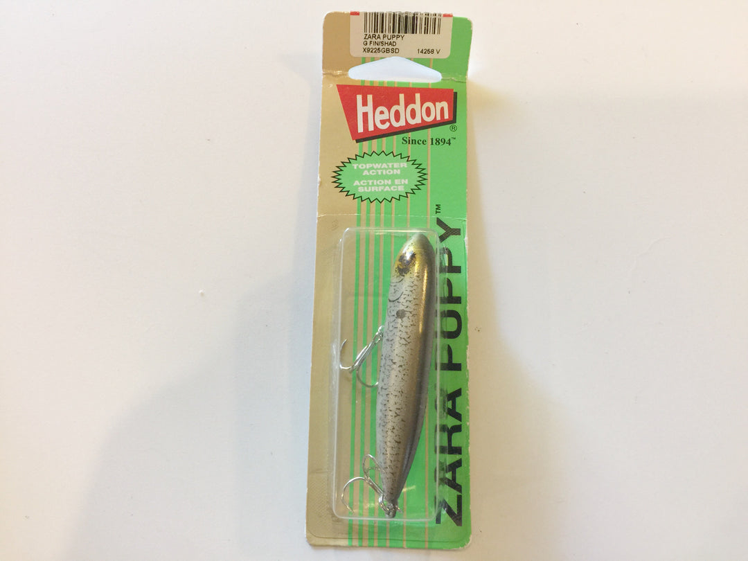 Heddon Zara Puppy G FIN/SHAD New on Card!
