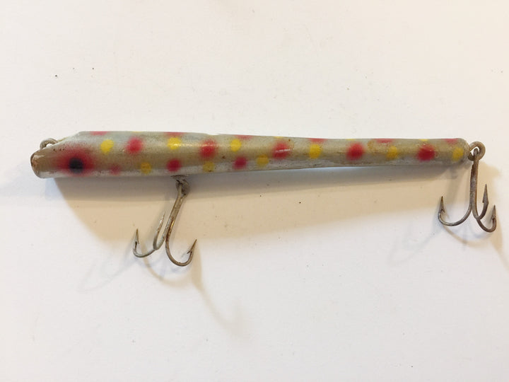 Pencil Plug Silver with Red and Yellow Spots