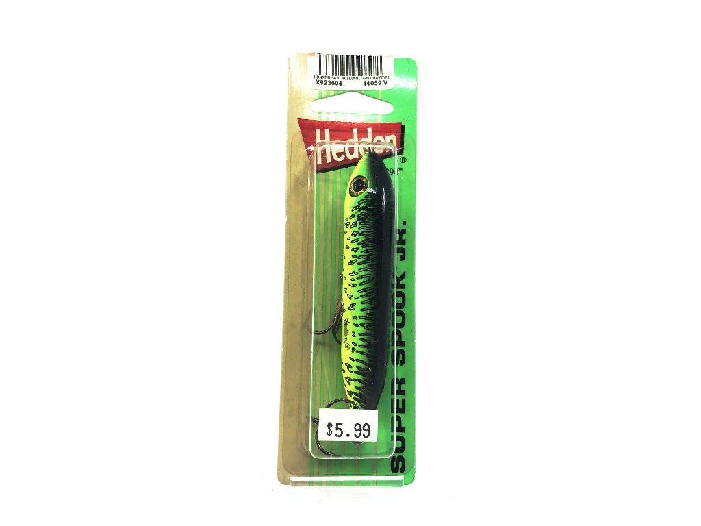 Heddon Super Spook Jr Fluorescent Green Crawdad Color 04