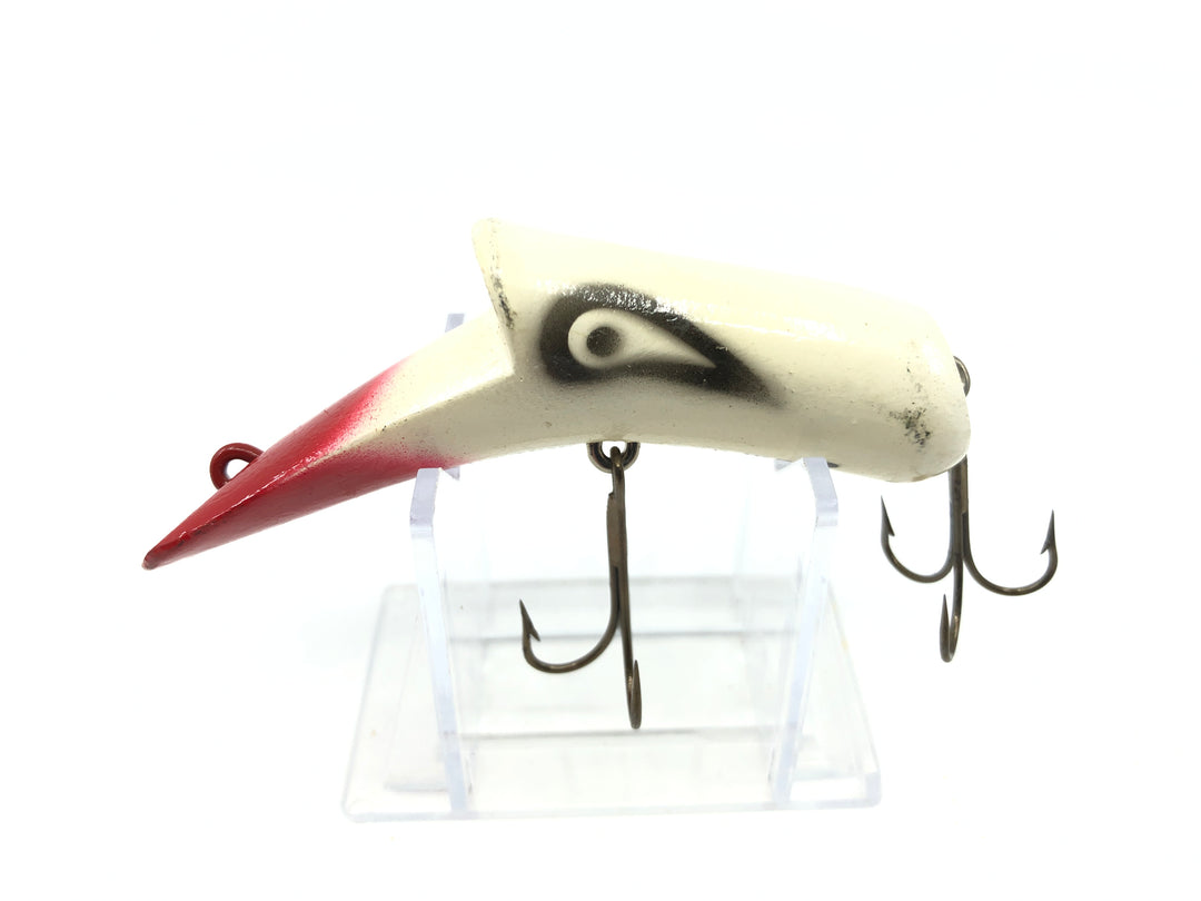 Kautzky Lazy Ike Top Ike Wooden Lure Red and White Color