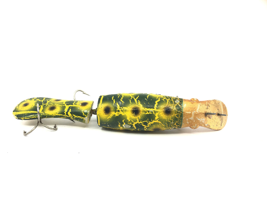 Drifter Tackle The Believer 8" Jointed Musky Lure Custom Color Yellow Crackle Gold Head