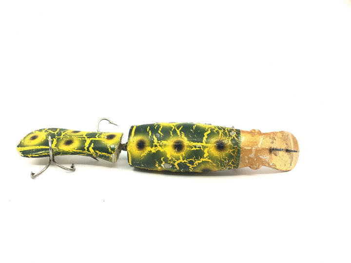 Drifter Tackle The Believer 8" Jointed Musky Lure Custom Color Yellow Crackle Gold Head