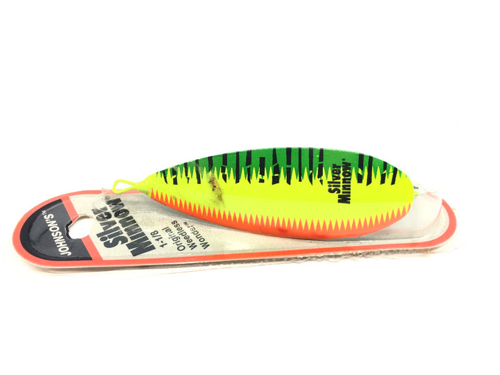Johnson's Silver Minnow Fire Tiger New on Card