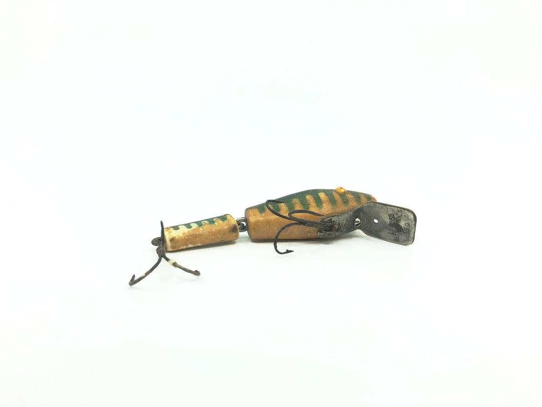 L & S Minnow Bass-Master Model 15, Green Ribs/White Rib Color, Opaque Eyes