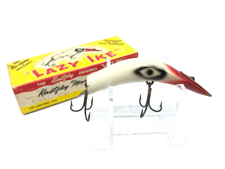 Kautzky Lazy Ike KL-31 Large Red White Wooden Ike with Box Vintage Set