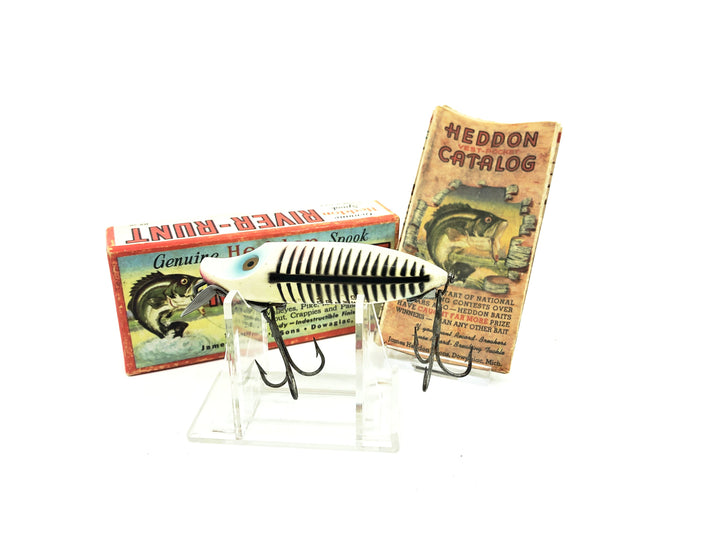 Heddon River Runt Spook Floater 9400 XBP Pearl Black Shore Minnow Color with Box