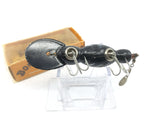 Vintage Wooden Bomber Water Dog Black White Ribs with Box