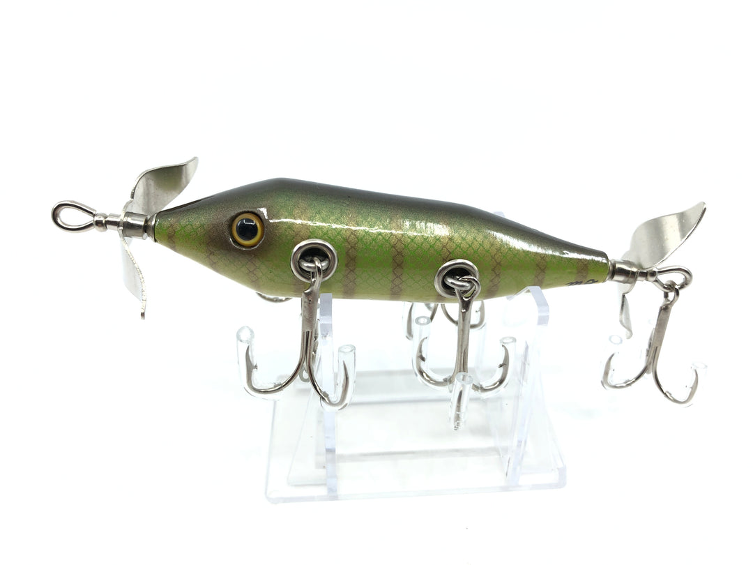 Chautauqua Special Order Wooden 5 Hook Minnow in Yellow Perch Color