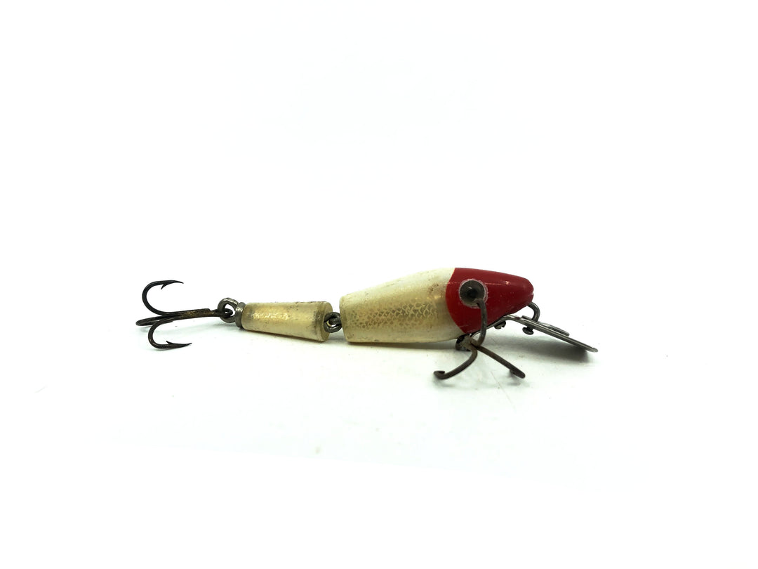 L & S 15M Mirrolure Sinker, White/Red Head Color