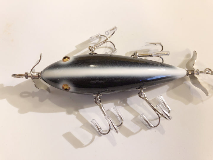Rusty Jessee Killer Baits Five Hook Minnow in Black White Skunk Color 10/2013