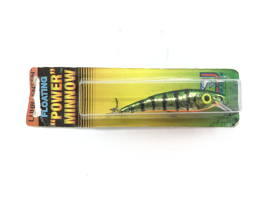 Luhr-Jensen Floating Power Minnow Metallic Perch Color on Card
