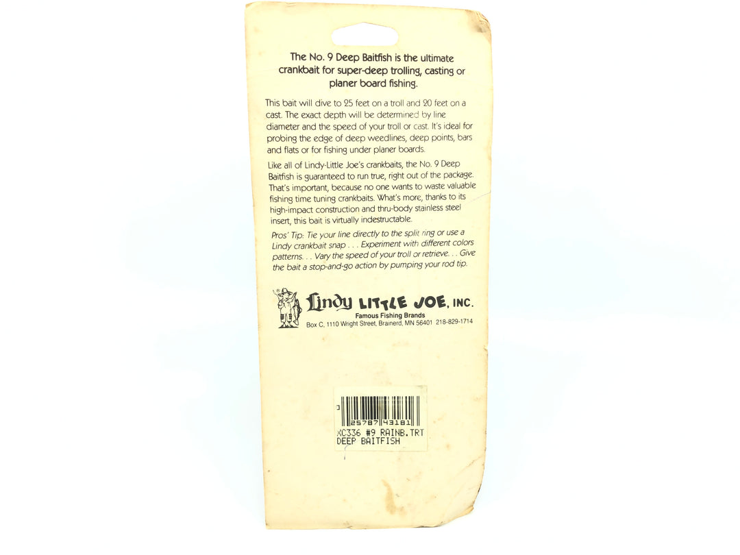 Lindy Little Joe Master's Series Baitfish Rainbow Trout Color New on Card Old Stock
