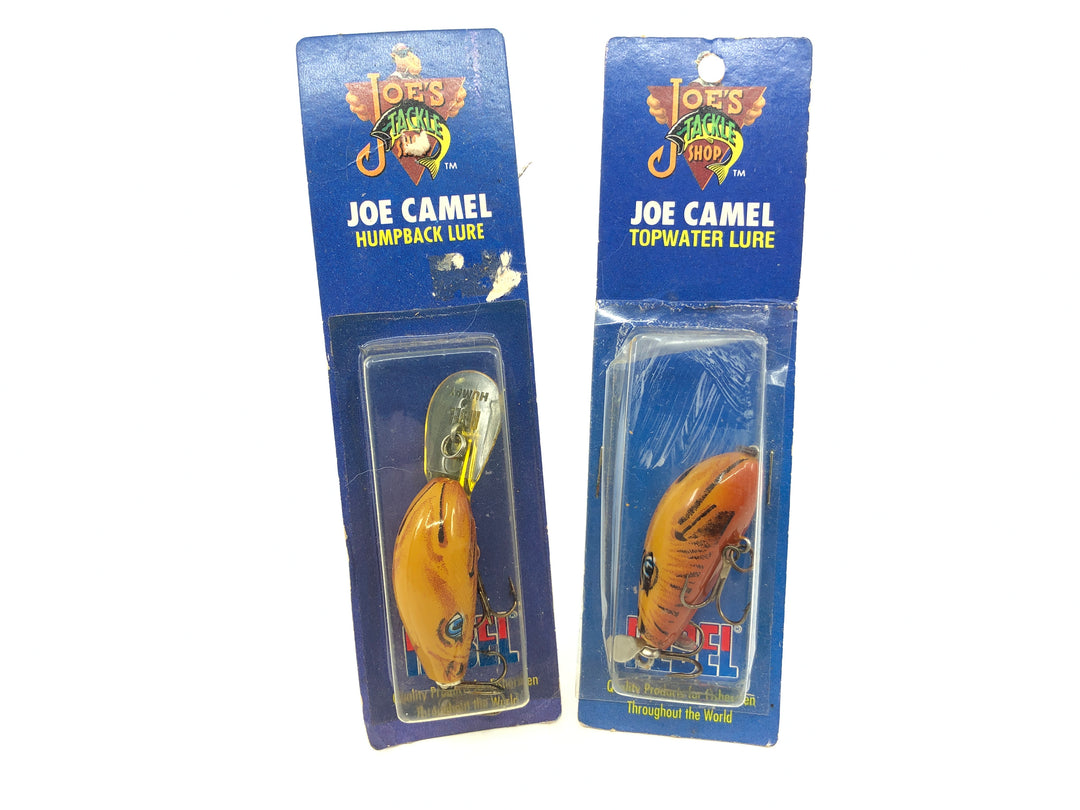 Lot of Two Joe Camel Novelty Rebel Lures New on Cards Old Stock