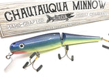 Jointed Chautauqua 8" Minnow Musky Lure Special Order Color "Purple Eel"