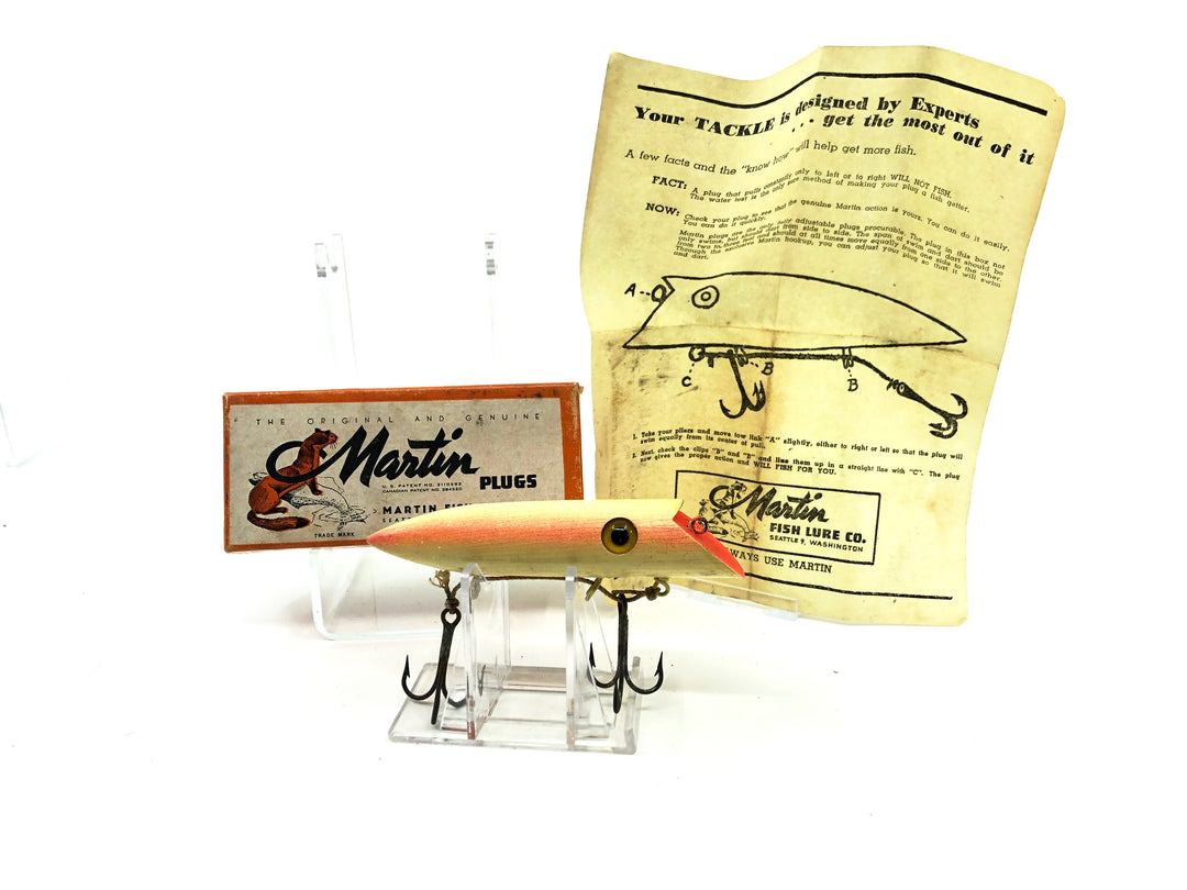 Martin Salmon Plug, Pearl Color with Box